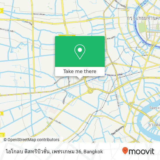 ไอโกลบ ดิสทริบิวชั่น, เพชรเกษม 36 map