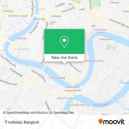 ร้านต่อผม map