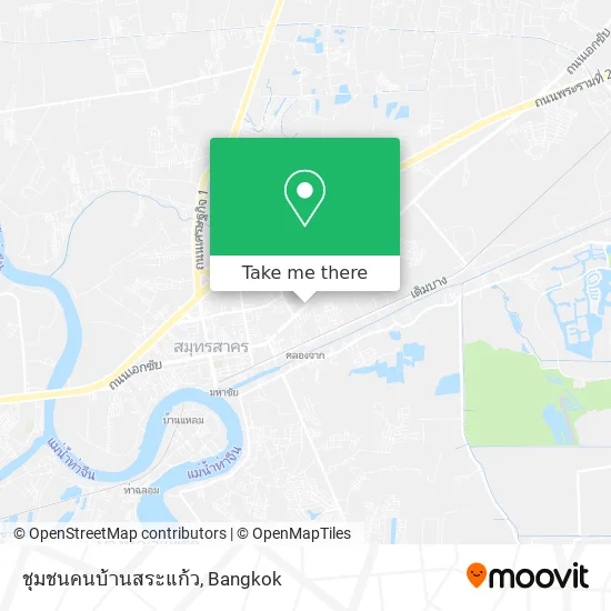 ชุมชนคนบ้านสระแก้ว map
