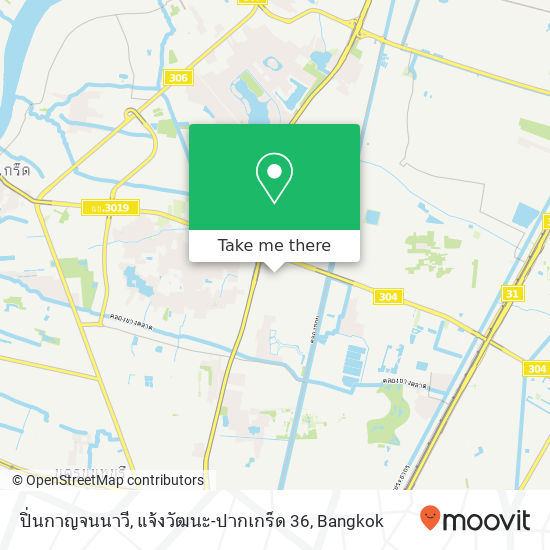 ปิ่นกาญจนนาวี, แจ้งวัฒนะ-ปากเกร็ด 36 map