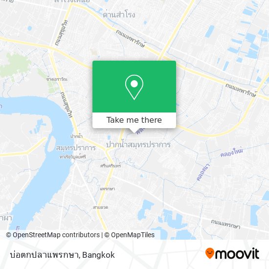 บ่อตกปลาแพรกษา map