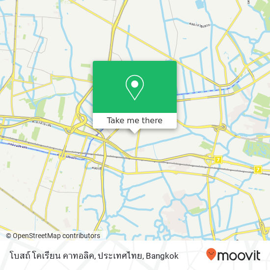 โบสถ์ โคเรียน คาทอลิค, ประเทศไทย map