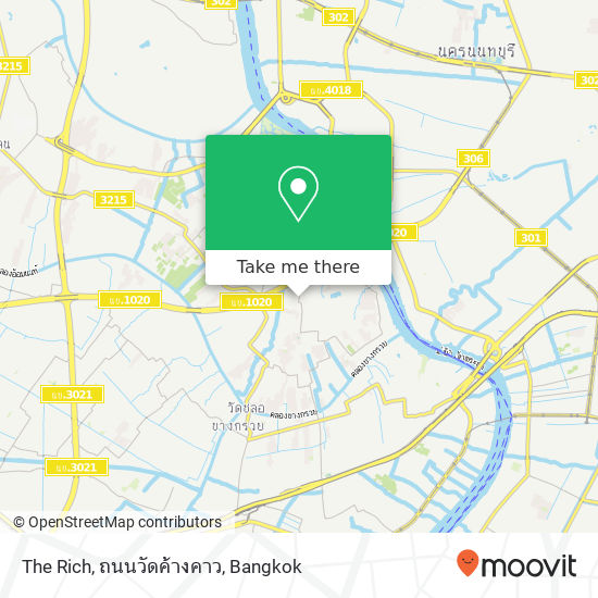 The Rich, ถนนวัดค้างคาว map