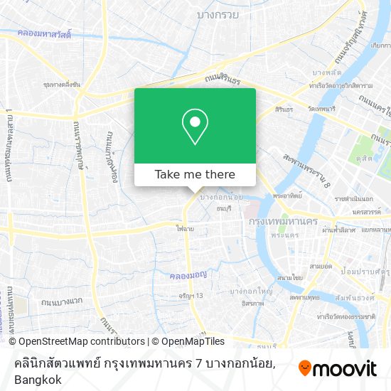 คลินิกสัตวแพทย์ กรุงเทพมหานคร 7 บางกอกน้อย map