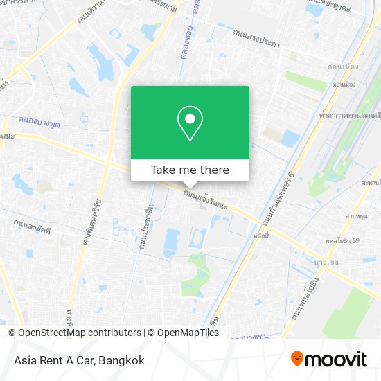 Asia Rent A Car map