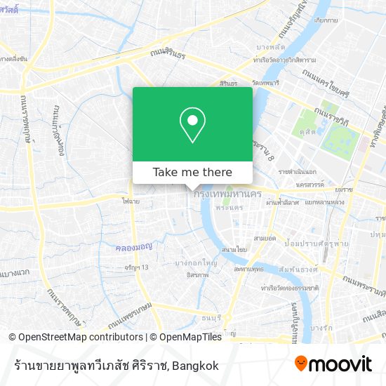 ร้านขายยาพูลทวีเภสัช ศิริราช map