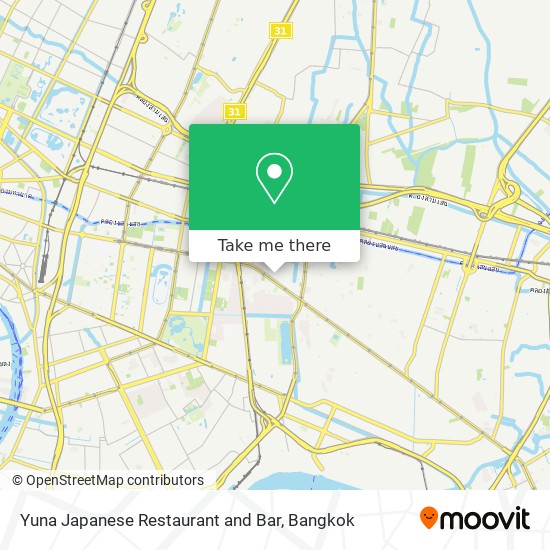 Yuna Japanese Restaurant and Bar map