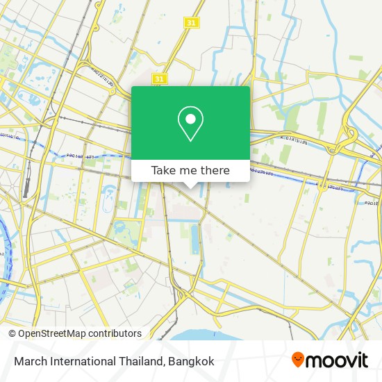 March International Thailand map
