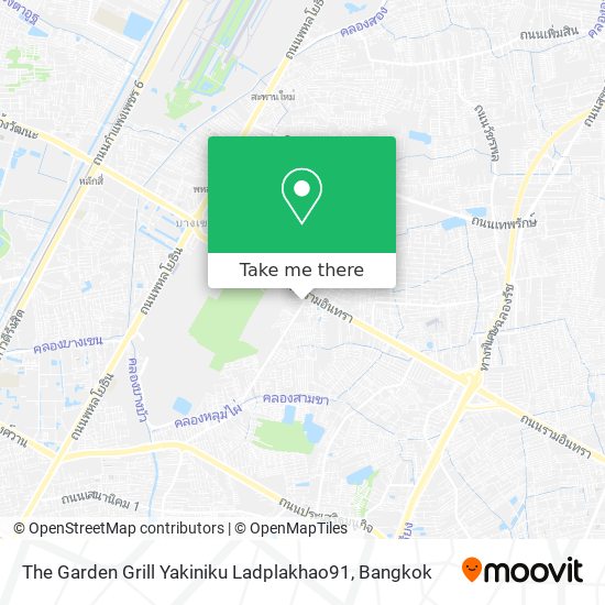The Garden Grill Yakiniku Ladplakhao91 map