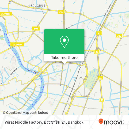 Wirat Noodle Factory, ประชาชื่น 21 map