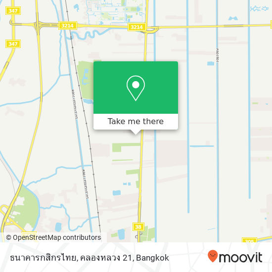 ธนาคารกสิกรไทย, คลองหลวง 21 map