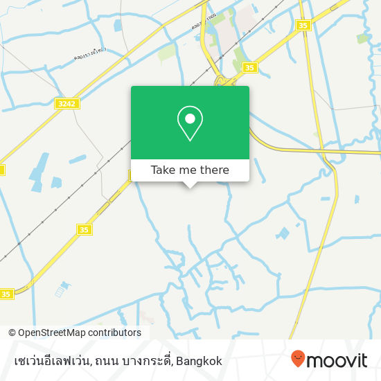 เซเว่นอีเลฟเว่น, ถนน บางกระดี่ map