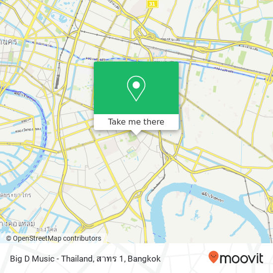 Big D Music - Thailand, สาทร 1 map