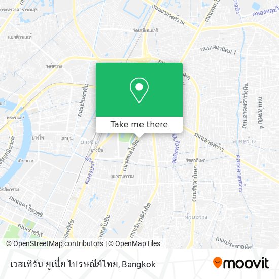 เวสเทิร์น ยูเนี่ย ไปรษณีย์ไทย map