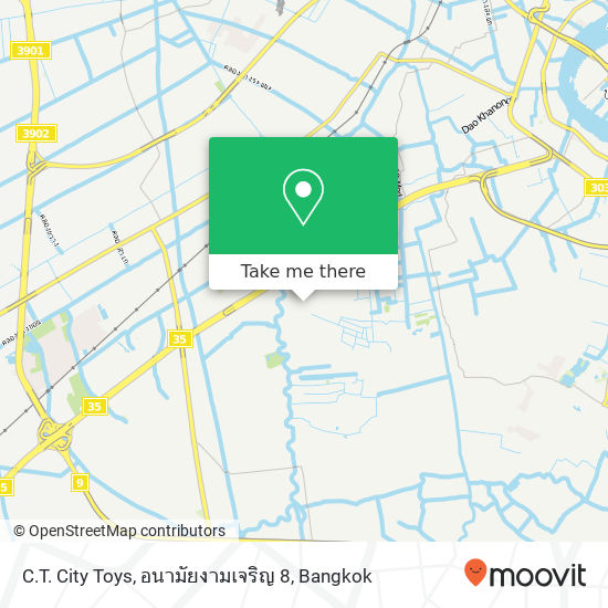 C.T. City Toys, อนามัยงามเจริญ 8 map