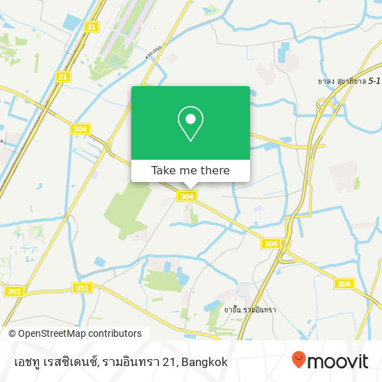 เอชทู เรสซิเดนซ์, รามอินทรา 21 map