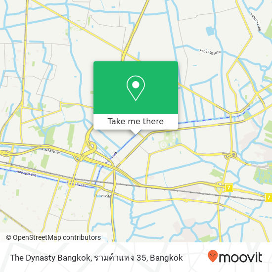 The Dynasty Bangkok, รามคำแหง 35 map