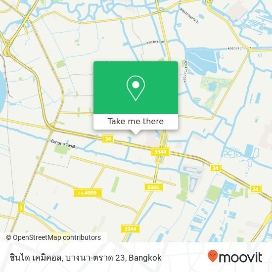 ชินได เคมิคอล, บางนา-ตราด 23 map