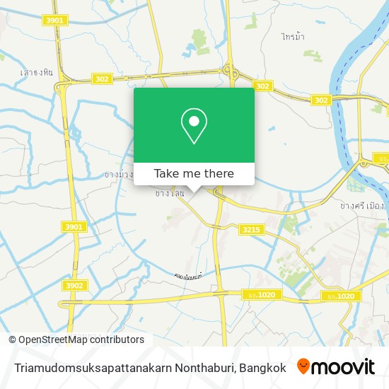 Triamudomsuksapattanakarn Nonthaburi map