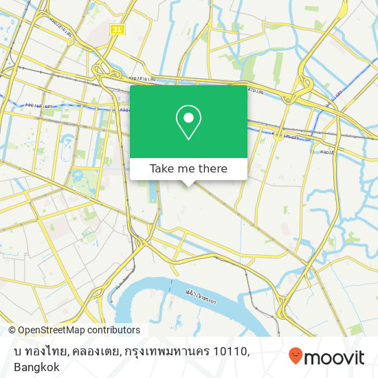 บ ทองไทย, คลองเตย, กรุงเทพมหานคร 10110 map