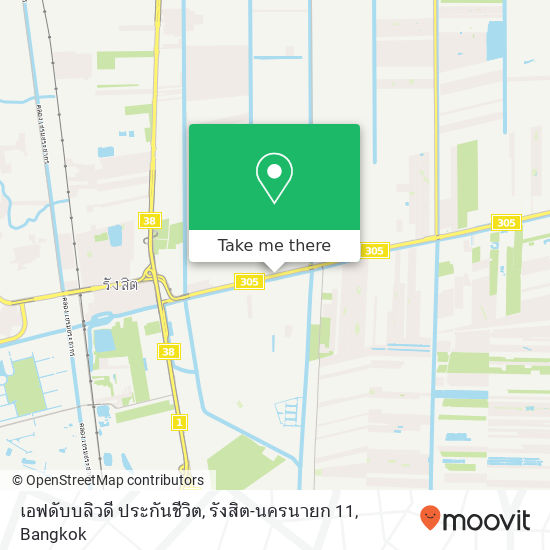 เอฟดับบลิวดี ประกันชีวิต, รังสิต-นครนายก 11 map