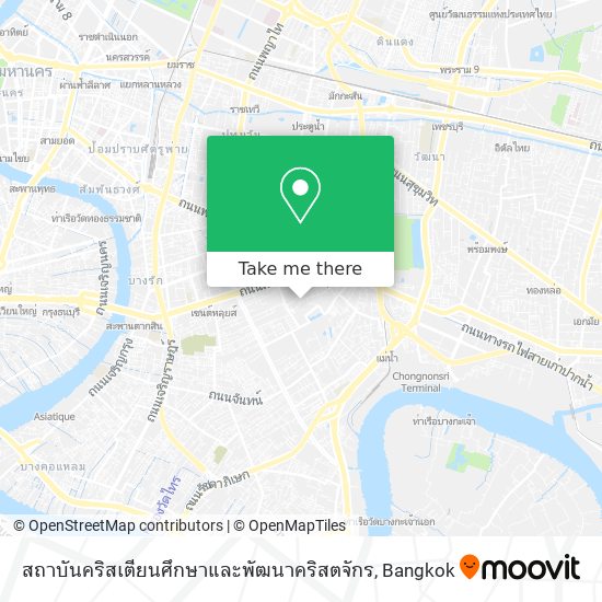 สถาบันคริสเตียนศึกษาและพัฒนาคริสตจักร map