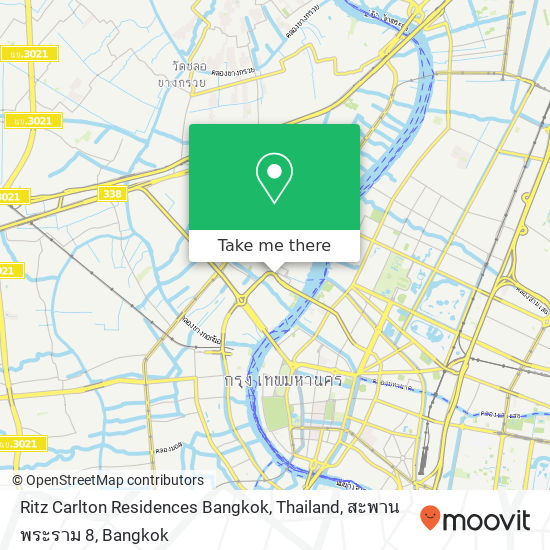 Ritz Carlton Residences Bangkok, Thailand, สะพานพระราม 8 map