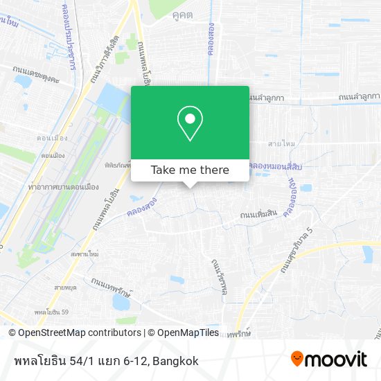 พหลโยธิน 54/1 แยก 6-12 map