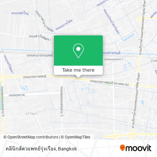 คลินิกสัตวแพทย์รุ่งเรือง map