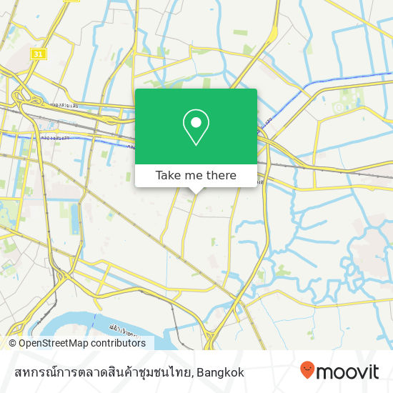 สหกรณ์การตลาดสินค้าชุมชนไทย map