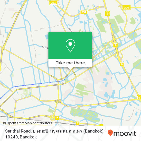 Serithai Road, บางกะปิ, กรุงเทพมหานคร (Bangkok) 10240 map