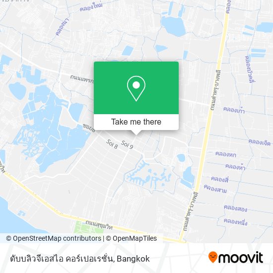 ดับบลิวจีเอสไอ คอร์เปอเรชั่น map