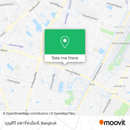 บุญศิริ อพาร์ทเม้นท์ map