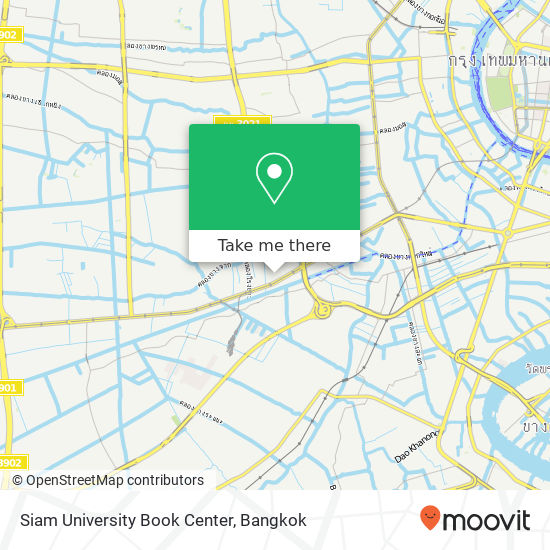 Siam University Book Center map