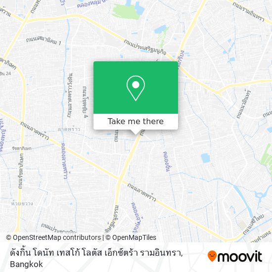 ดังกิ้น โดนัท เทสโก้ โลตัส เอ็กซ์ตร้า รามอินทรา map