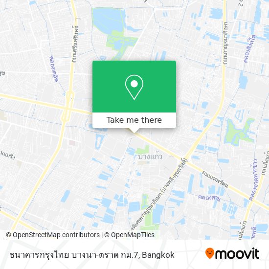 ธนาคารกรุงไทย บางนา-ตราด กม.7 map