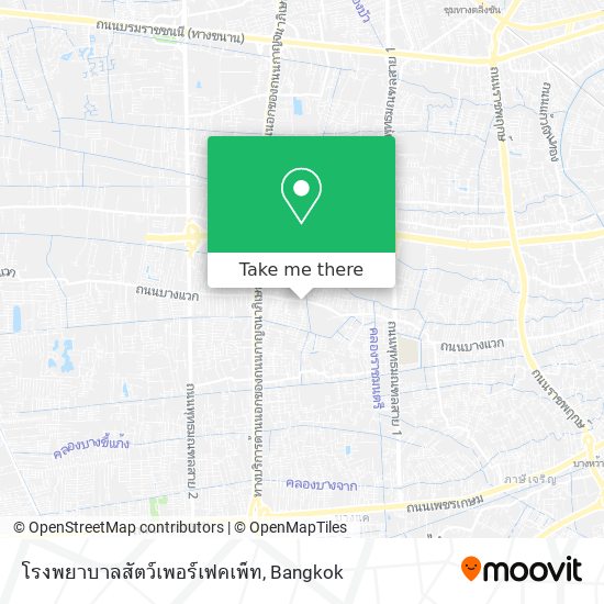 โรงพยาบาลสัตว์เพอร์เฟคเพ็ท map