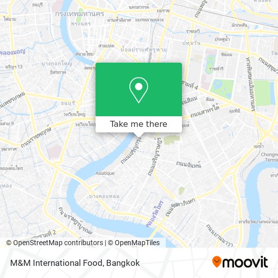 M&M International Food map