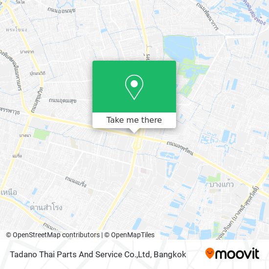 Tadano Thai Parts And Service Co.,Ltd map