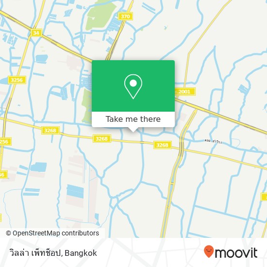 วิลล่า เพ็ทช็อป, ถนนวัดบางโฉลงนอก map