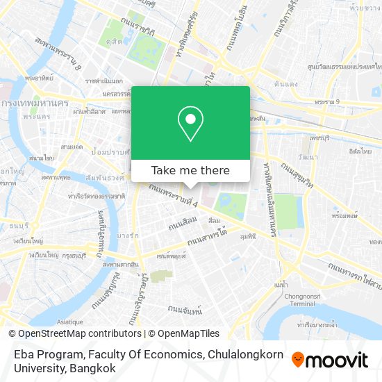 Eba Program, Faculty Of Economics, Chulalongkorn University map