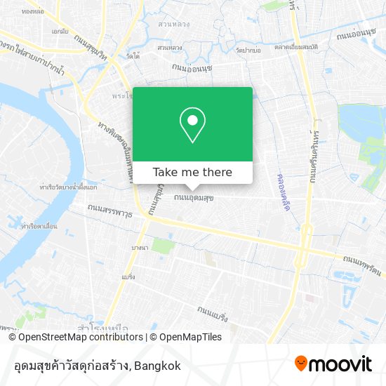 อุดมสุขค้าวัสดุก่อสร้าง map