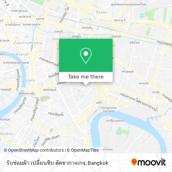รับซ่อมผ้า เปลี่ยนซิบ ตัดขากางเกง map
