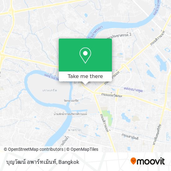 บุญวัฒน์ อพาร์ทเม้นท์ map