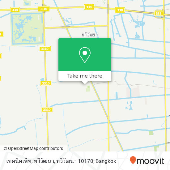 เทคนิคเพ็ท, ทวีวัฒนา, ทวีวัฒนา 10170 map