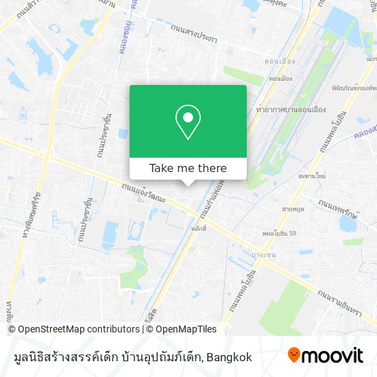 มูลนิธิสร้างสรรค์เด็ก บ้านอุปถัมภ์เด็ก map