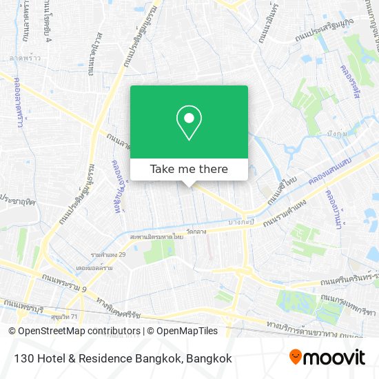 130 Hotel & Residence Bangkok map