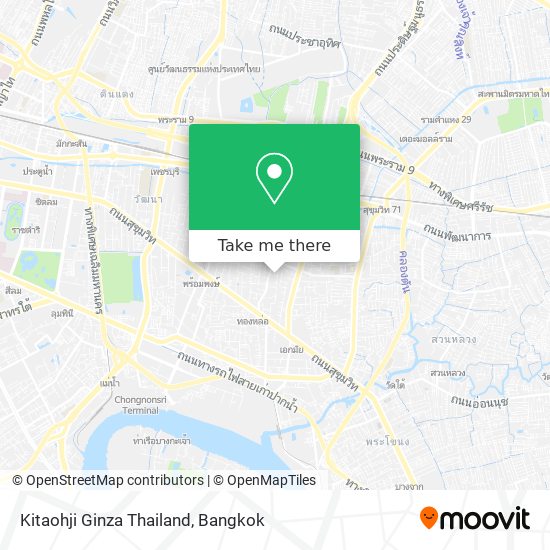 Kitaohji Ginza Thailand map