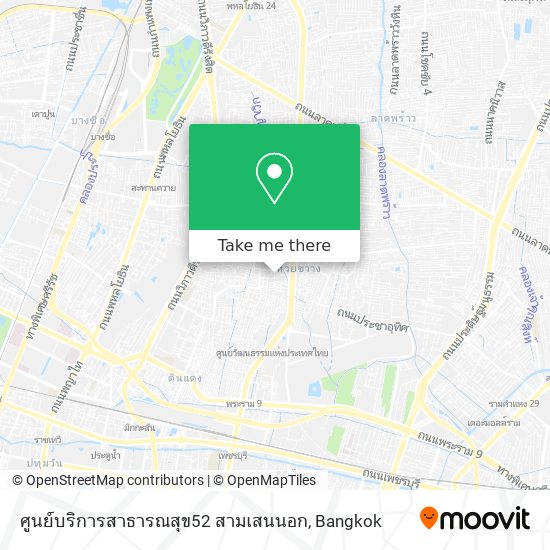 ศูนย์บริการสาธารณสุข52 สามเสนนอก map