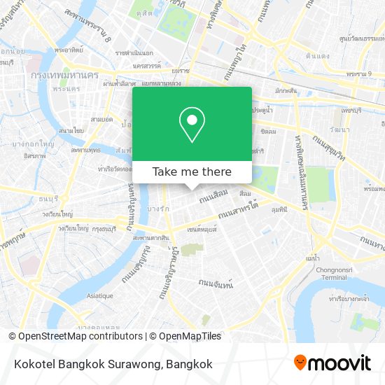 Kokotel Bangkok Surawong map
